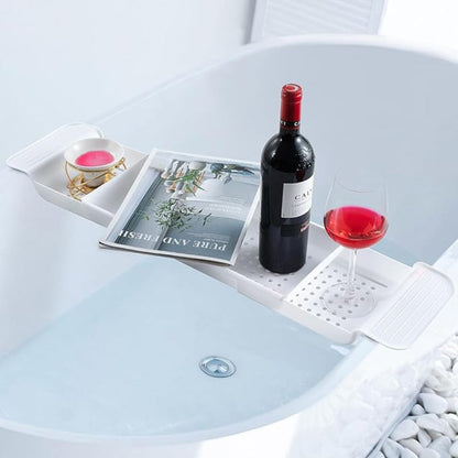 BathEase™ - Badewannenablage - Verstellbares Design - Badewannen Tablett