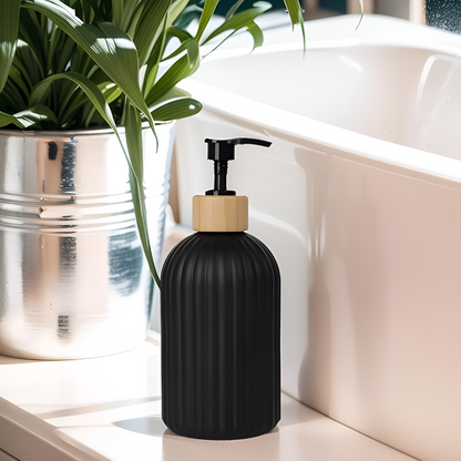 BambooFlow™ - Seifenspender mit Bambus - Modernes Design - Badezimmer Zubehör