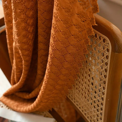 AmberLoom™ - Häkelvorhang Lichtdurchlässig - Boho Stil - Warme Fensterdekoration