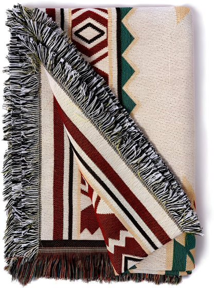 BohoLounge™ – Boho Picknickdecke Reversible Baumwollmischung Outdoor – Bohemian Picknick Decke