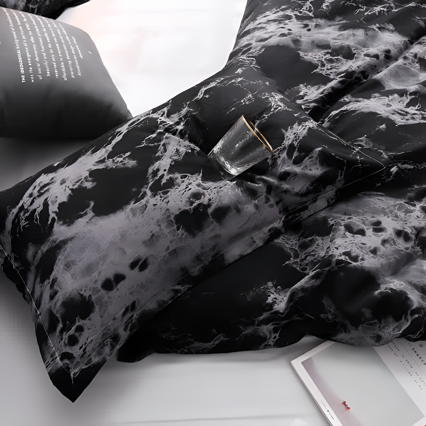 MarbleNight™ - Bettwäsche Set Marmor - Modernes Design - Elegantes Schlafzimmer Set