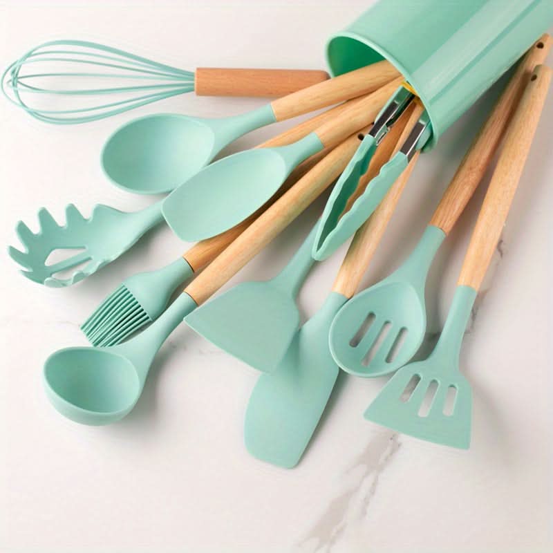 CookFlex™ - Silikon Küchenutensilien Set - Modern Stil - 12-teiliges Kochset