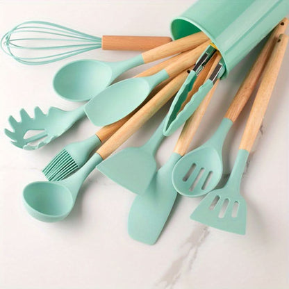 CookFlex™ - Silikon Küchenutensilien Set - Modern Stil - 12-teiliges Kochset