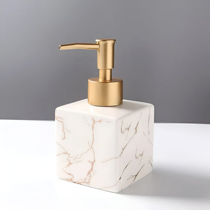 MarbleAura™ - Keramik Seifenspender - Marmor Stil - Elegantes Badezimmer Zubehör