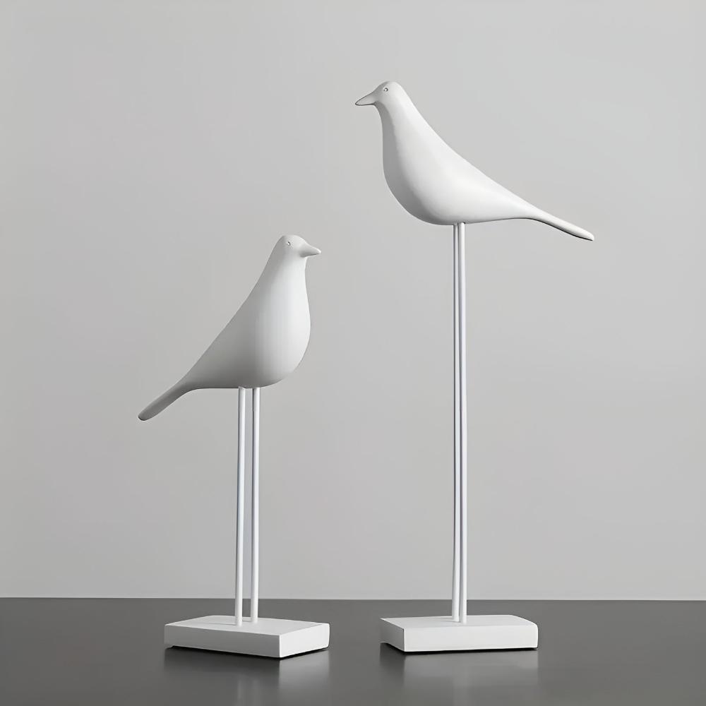 NordicPerch™ Deko Vogel – Keramik Figur – Minimalistische Wohn Deko
