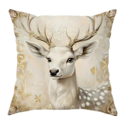 VelvetFestive™ - Weihnachts Kissenbezug Samt - Vintage Stil - Festliche Dekoration