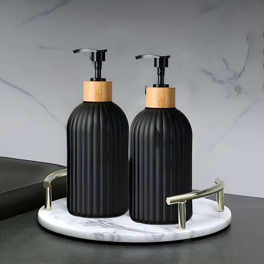 BambooFlow™ - Seifenspender mit Bambus - Modernes Design - Badezimmer Zubehör
