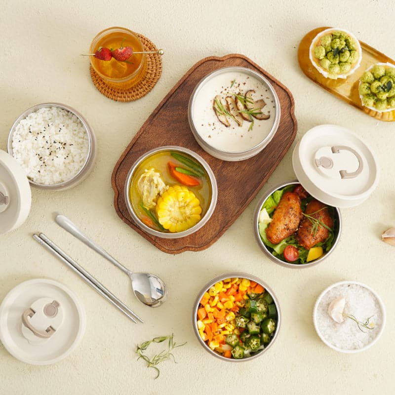 HeatLunch™ – Isolierte Edelstahl Lunchbox – Warmes Essen unterwegs