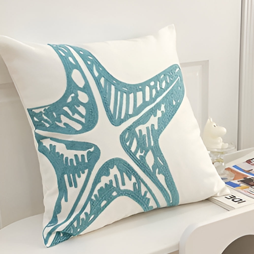 OceanTreasure™ - Kissenbezug Bestickt - Küsten Stil - Maritime Dekoration