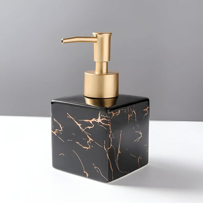 MarbleAura™ - Keramik Seifenspender - Marmor Stil - Elegantes Badezimmer Zubehör