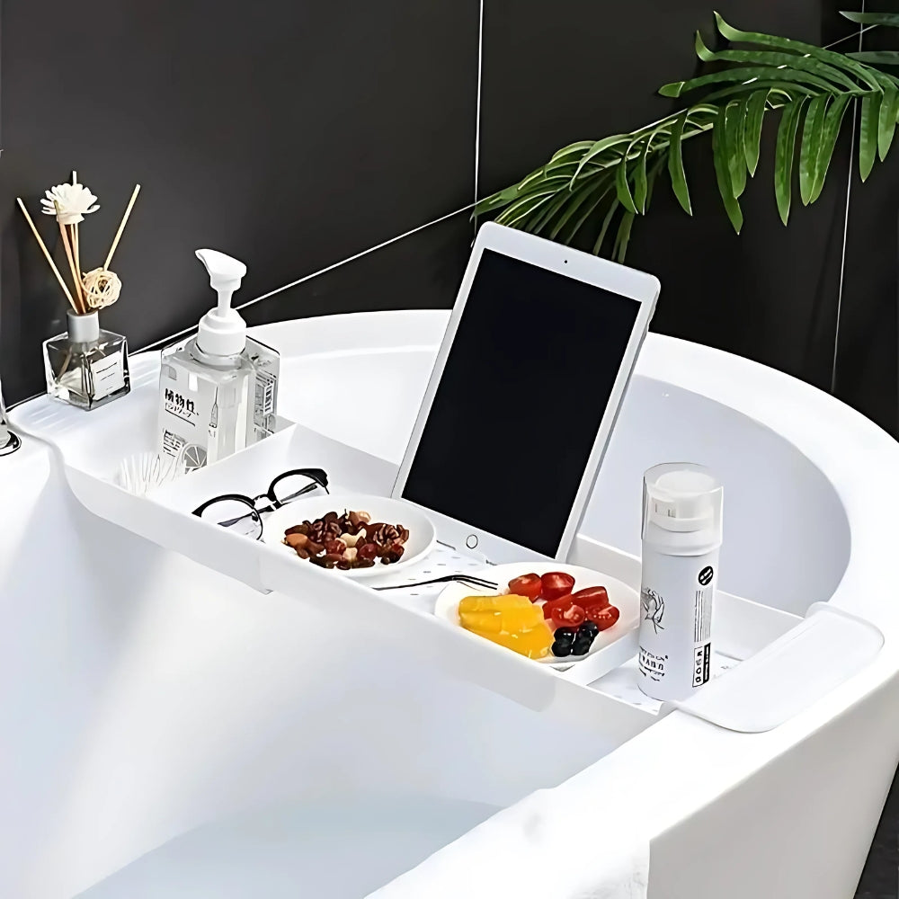 BathEase™ - Badewannenablage - Verstellbares Design - Badewannen Tablett