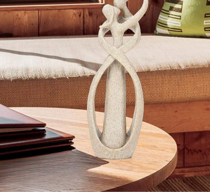 LoveEmbrace™ - Abstrakte Skulptur - Modernes Kunstdesign - Symbol der Liebe