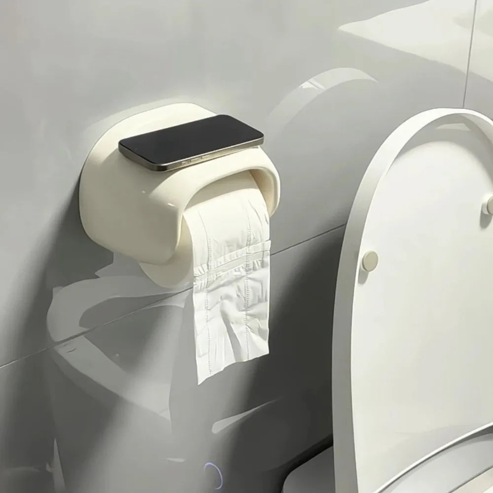 Aero Toilettenpapierhalter - Hochglänzend, Klebefix ohne Bohren 6