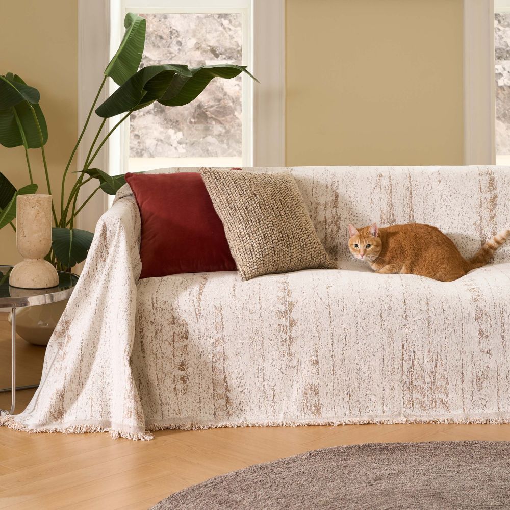 Almond Crest Sofabezug - Chenille, Stilvoll und Waschbar 1