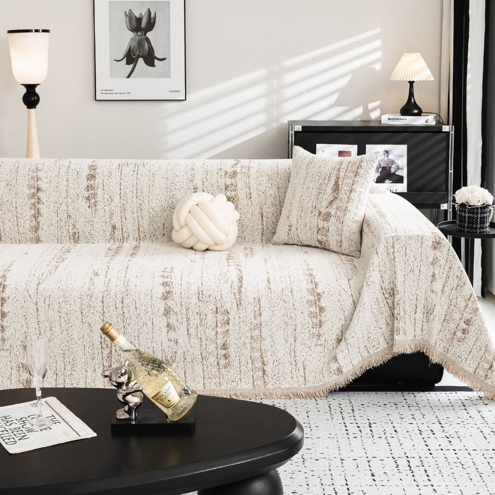Almond Crest Sofabezug - Chenille, Stilvoll und Waschbar 2