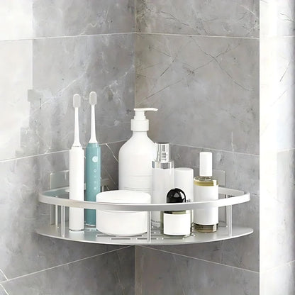 CurveRack™ - Duschablage Aluminium - Selbstklebend - Modernes Badezimmer Regal