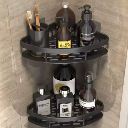 CurveRack™ - Duschablage Aluminium - Selbstklebend - Modernes Badezimmer Regal