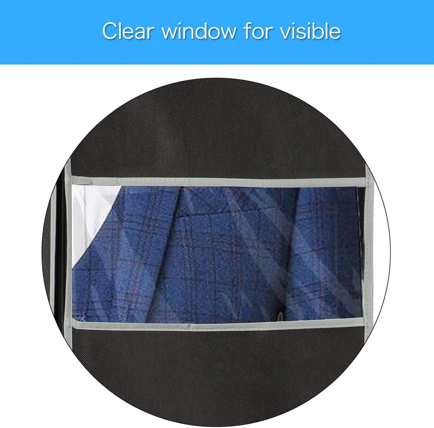 Alvion Kleiderhülle Set - Atmungsaktives Vlies, 10er-Pack mit Fenster 1