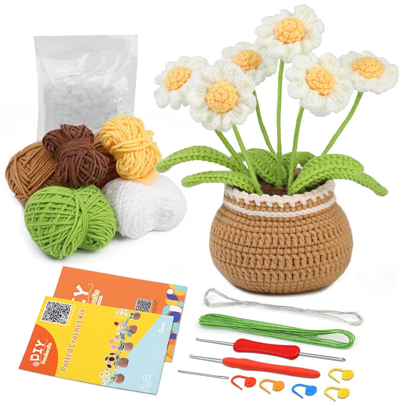 Anora Häkelset für Anfänger - Komplettes DIY mit Garn und Anleitung 8