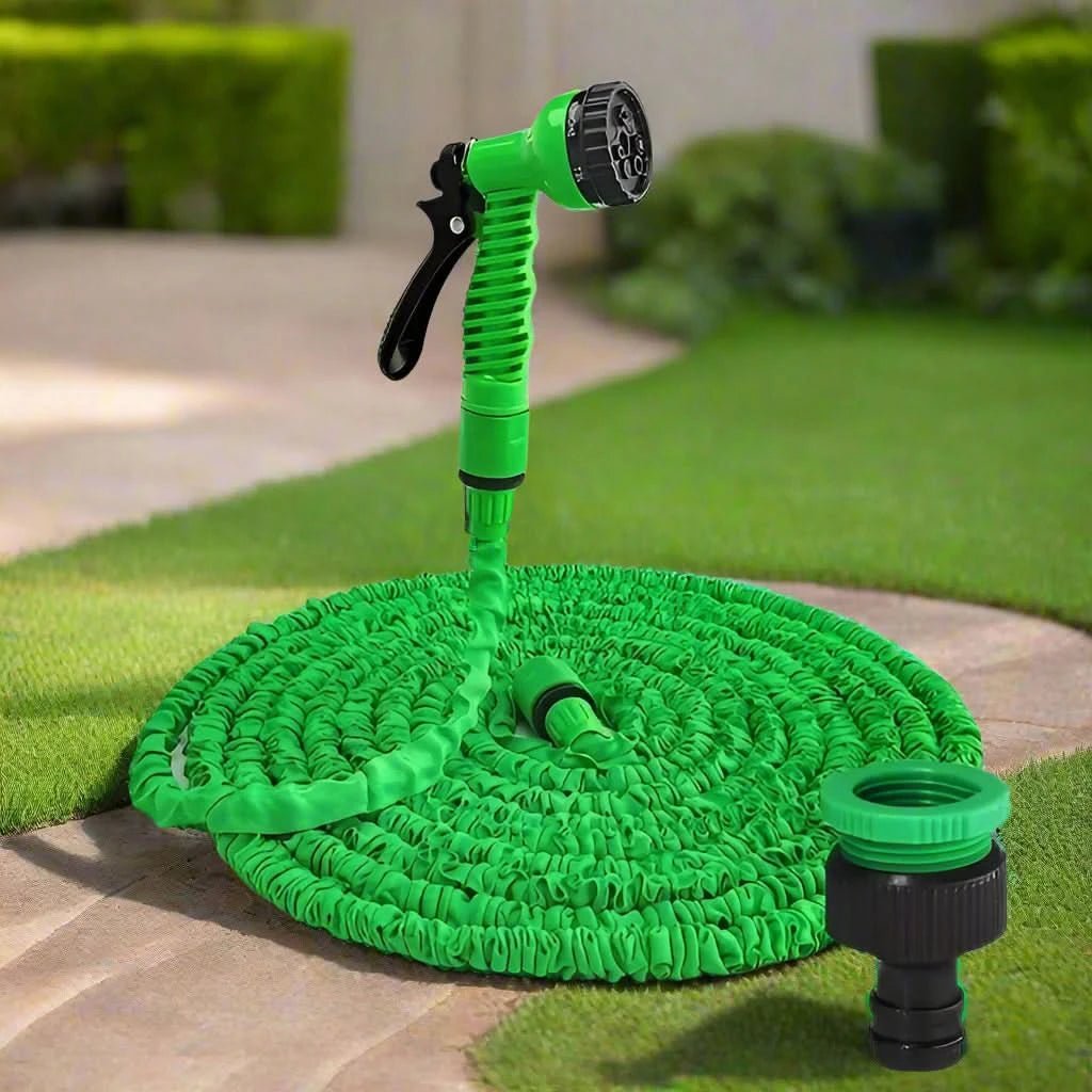 AquaFlex Gartenschlauch - Flexibel, Hochdruck, 7 Sprühmodi 0