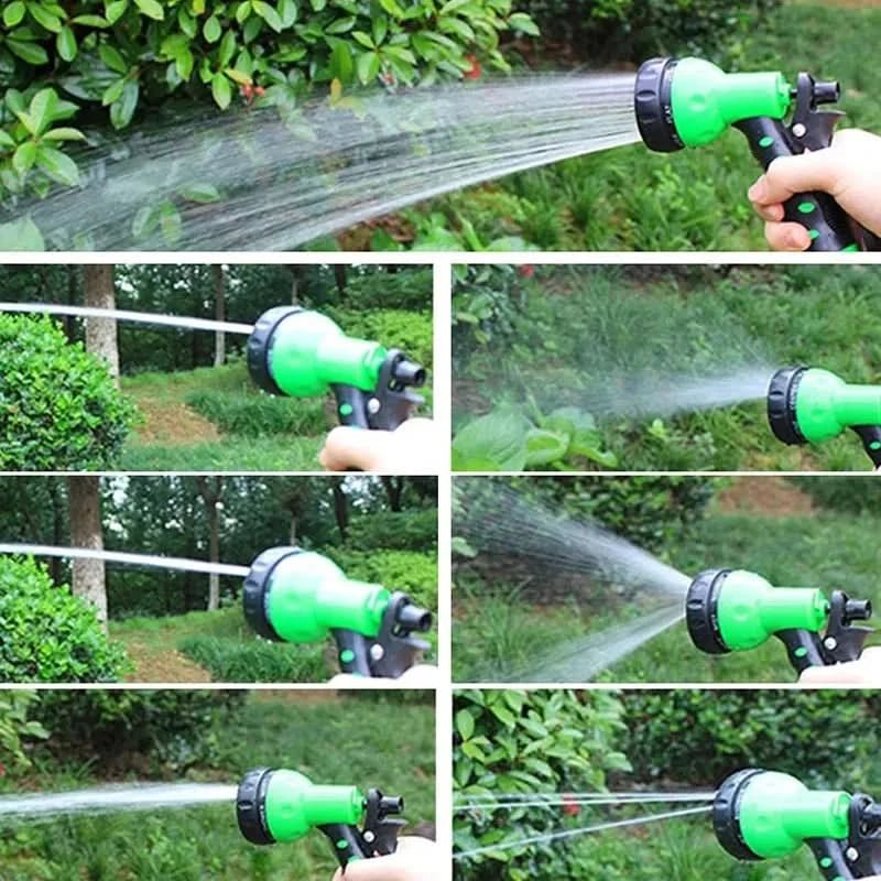 AquaFlex Gartenschlauch - Flexibel, Hochdruck, 7 Sprühmodi 7