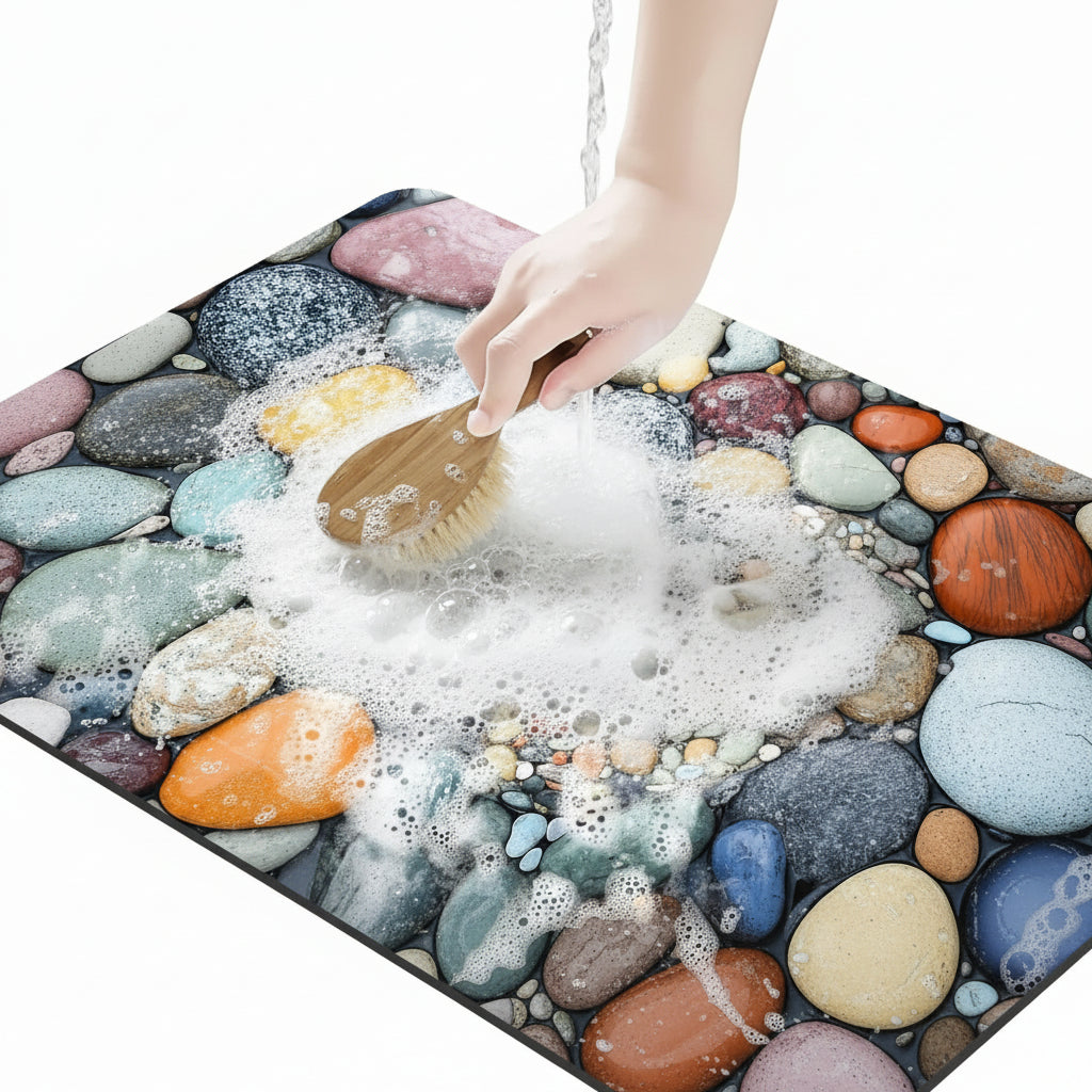 AquaSafe Badematte - Kieselgur, Rutschfest und Hygienisch 4