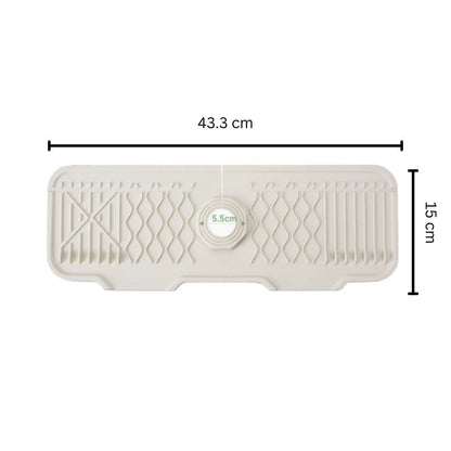 AquaSlope Spülbeckenmatte - Flexibles Gummi mit 5° Gefälle, Universell Anpassbar 0