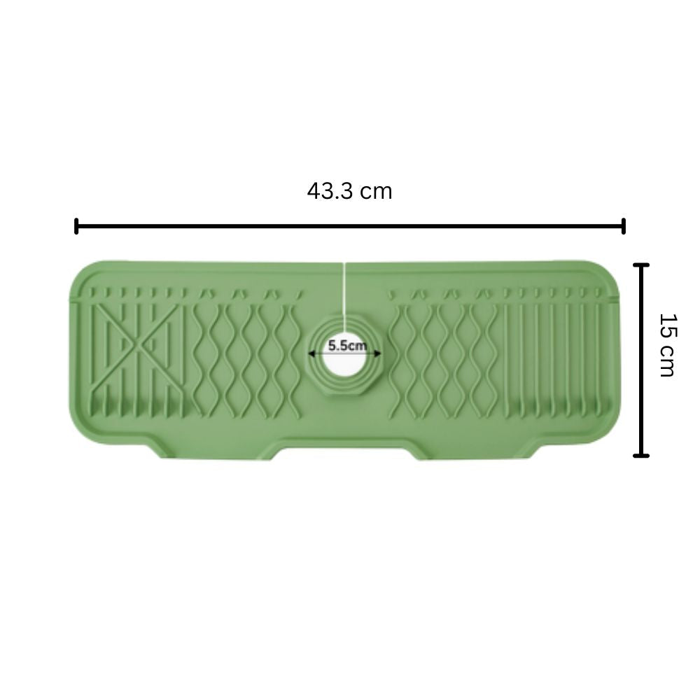 AquaSlope Spülbeckenmatte - Flexibles Gummi mit 5° Gefälle, Universell Anpassbar 6