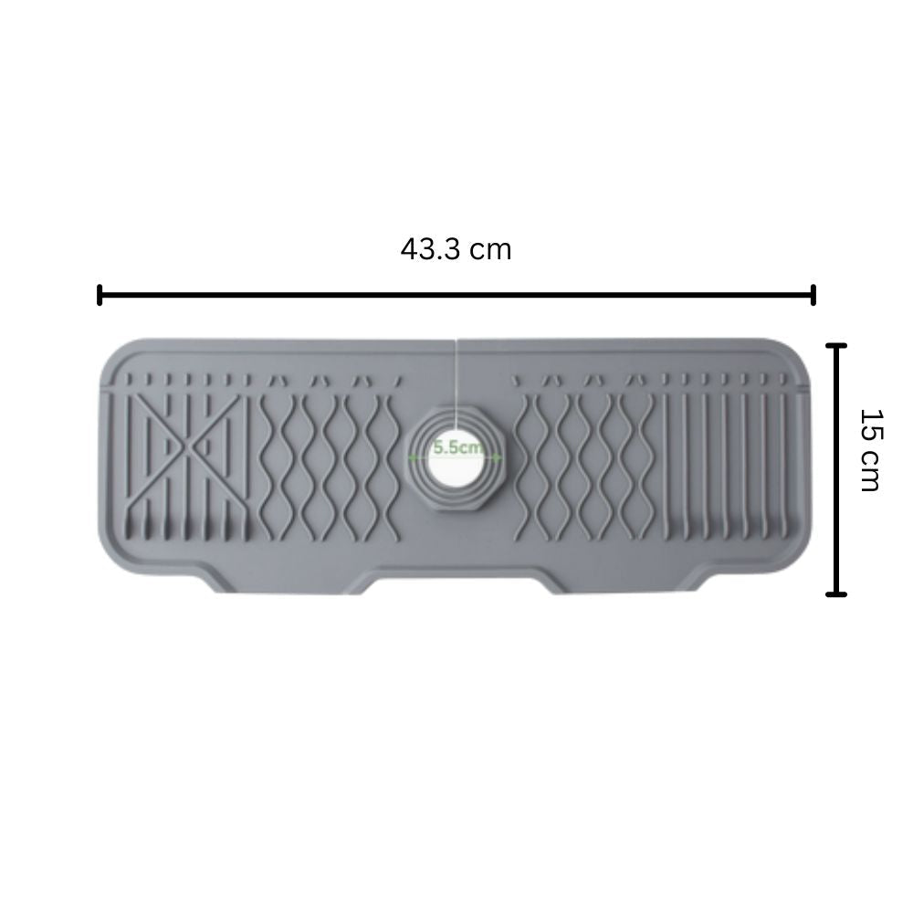 AquaSlope Spülbeckenmatte - Flexibles Gummi mit 5° Gefälle, Universell Anpassbar 8