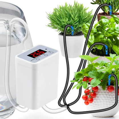 AquaSmart Bewässerungssystem - Automatische Pflanzenpflege, USB Wiederaufladbar 0