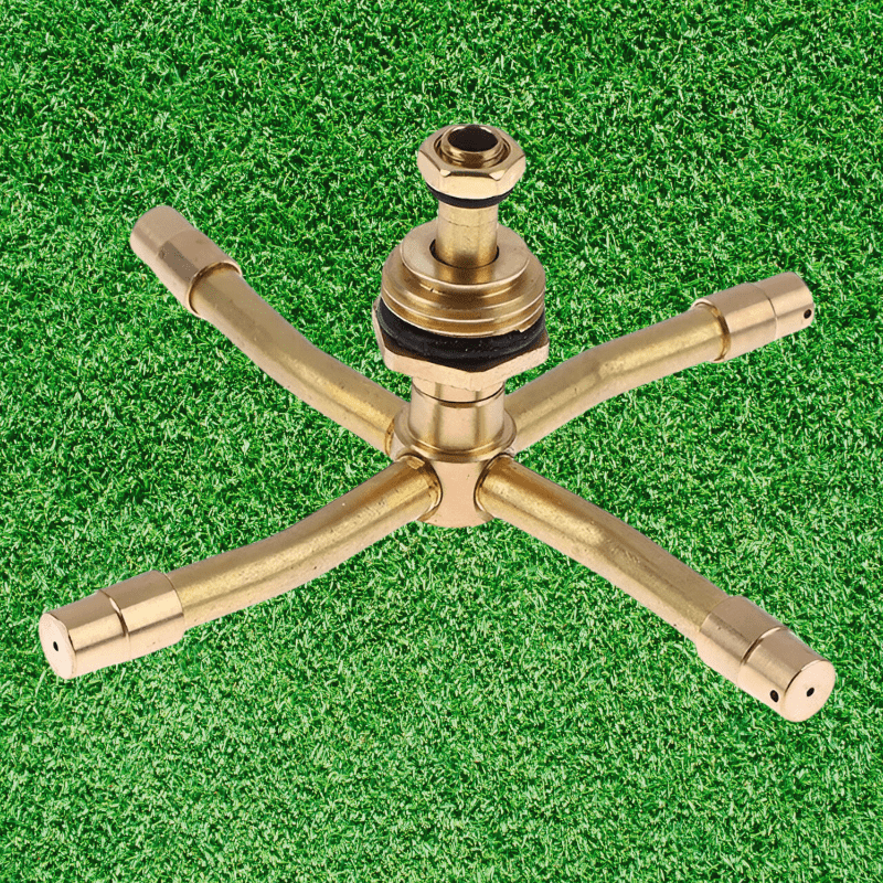AquaSpray Gartensprinkler - Messing, 360° Bewässerung 2