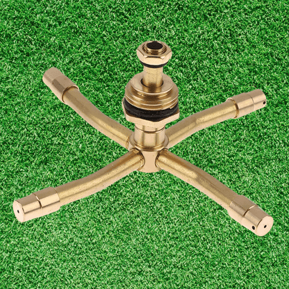 AquaSpray Gartensprinkler - Messing, 360° Bewässerung 2