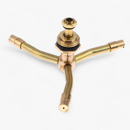 AquaSpray Gartensprinkler - Messing, 360° Bewässerung 3