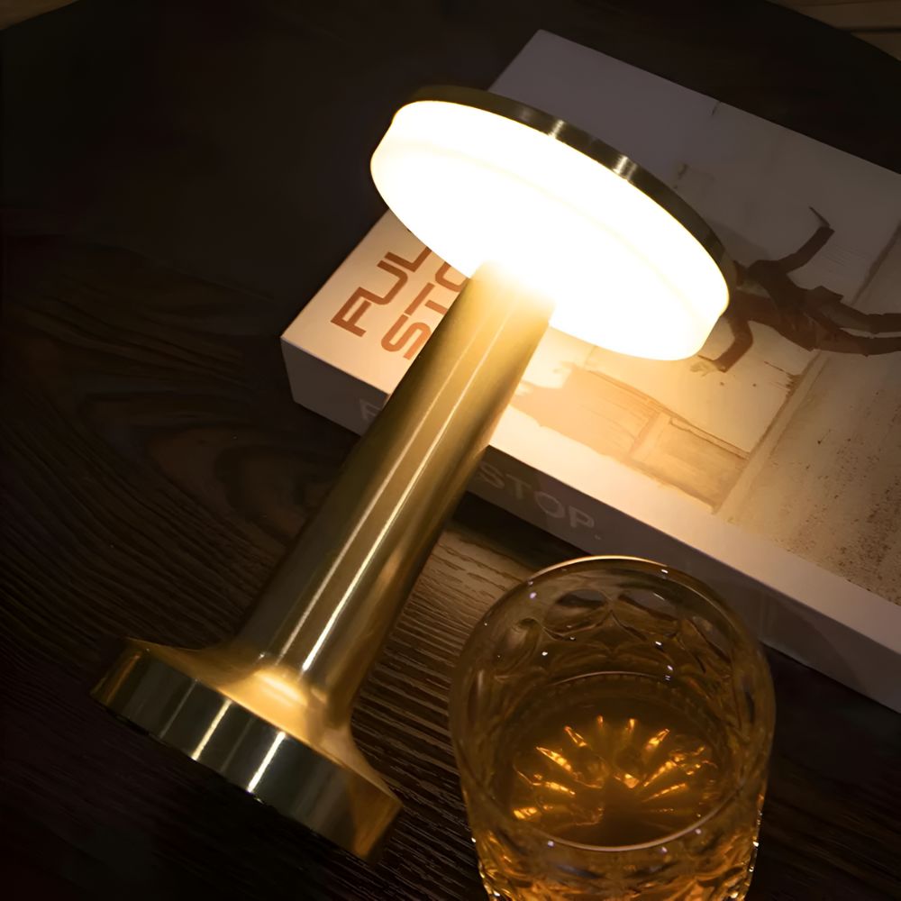 Aura Dome Tischlampe - Kabellos, Retro-Design, Touch-Dimmfunktion 4