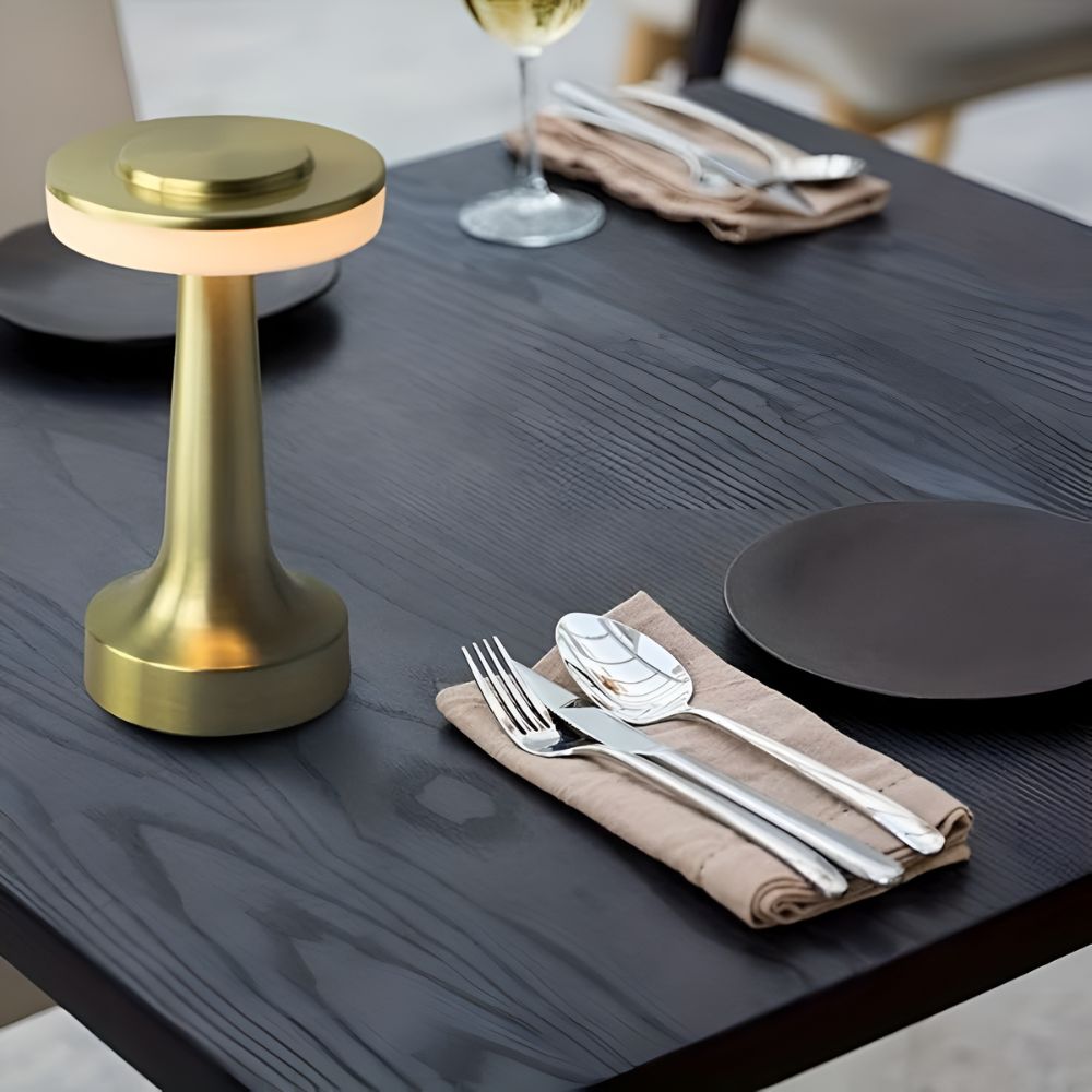 Aura Dome Tischlampe - Kabellos, Retro-Design, Touch-Dimmfunktion 8