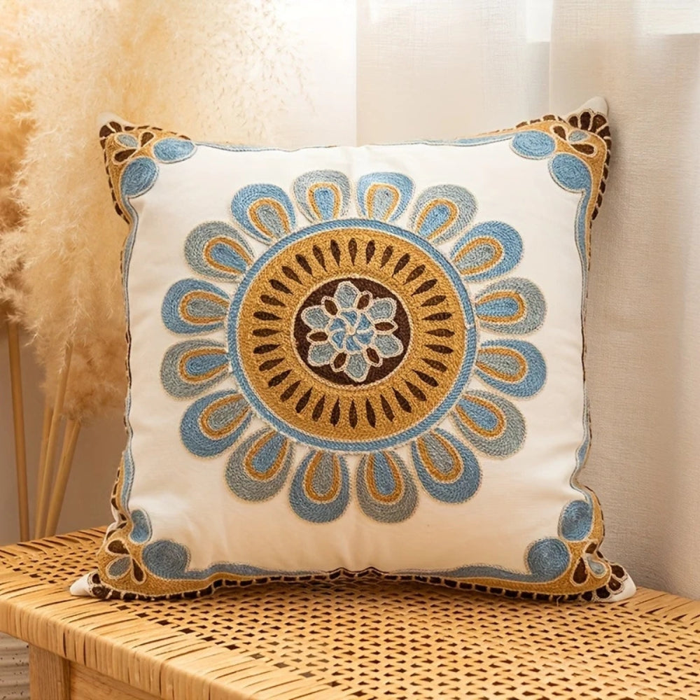 Aurelia Kissenbezug Sofakissen - Vintage Stickerei, Mikrofaser, 45,7 cm 0