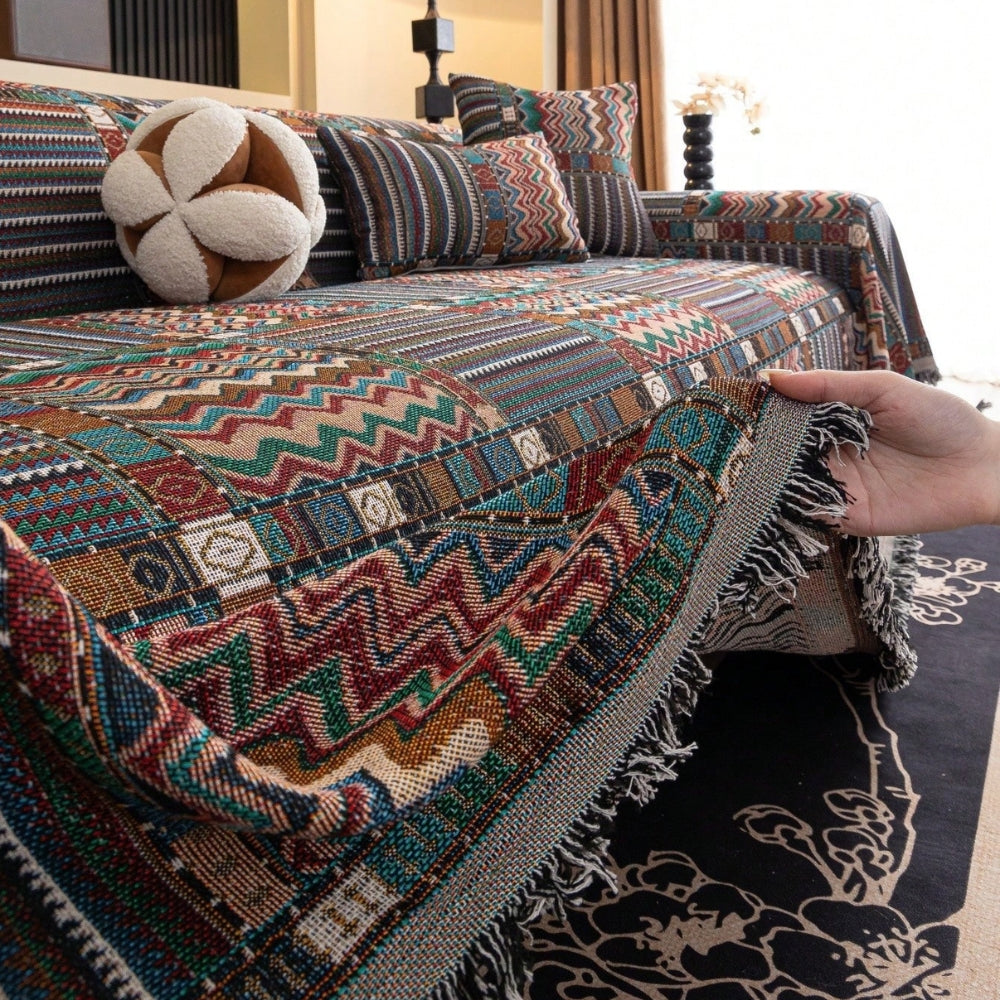 Aurelia Sofabezug - Weicher Chenille, Boho-Stil, Waschbar und Lichtbeständig 2