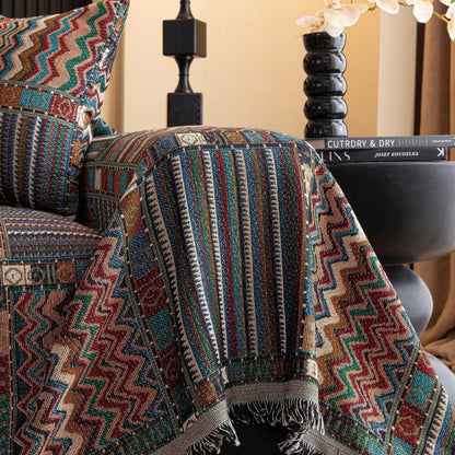 Aurelia Sofabezug - Weicher Chenille, Boho-Stil, Waschbar und Lichtbeständig 5