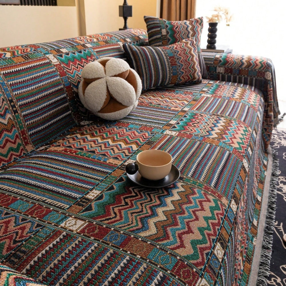 Aurelia Sofabezug - Weicher Chenille, Boho-Stil, Waschbar und Lichtbeständig 6