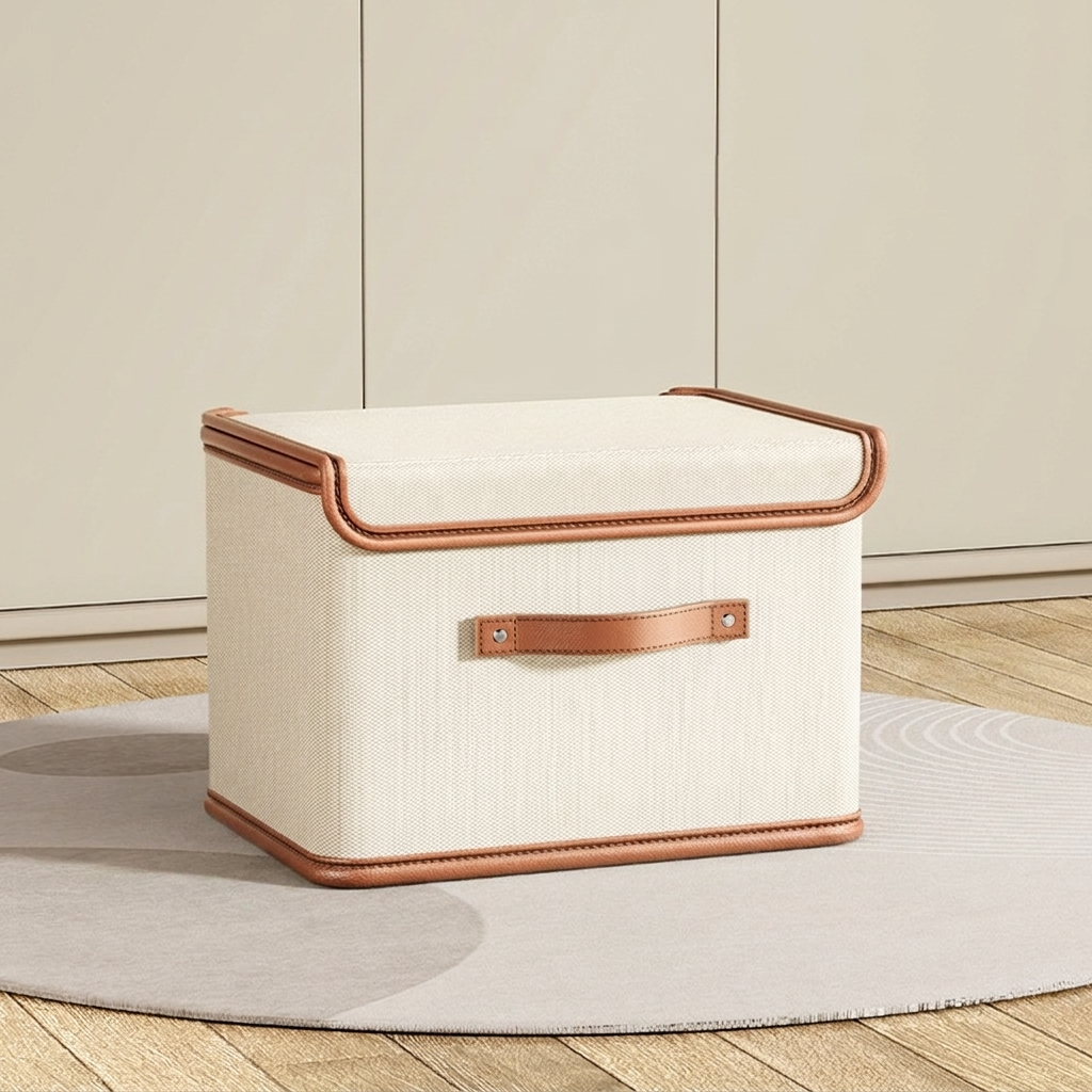 Avento Aufbewahrungsbox mit Deckel - Faltbar, Oxford-Stoff, Praktisch und Platzsparend 0