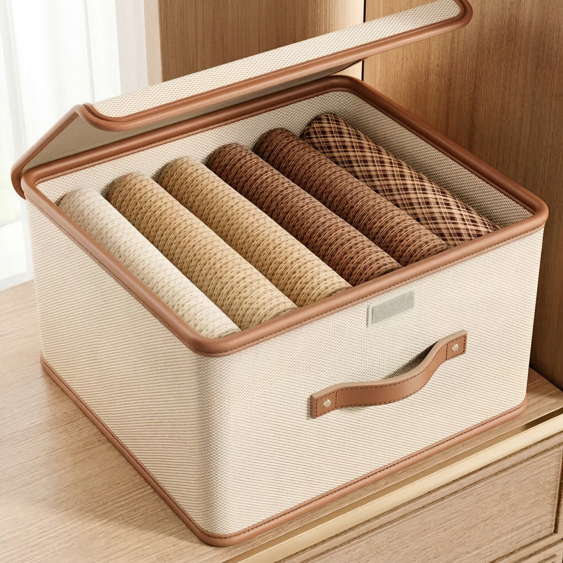 Avento Aufbewahrungsbox mit Deckel - Faltbar, Oxford-Stoff, Praktisch und Platzsparend 1