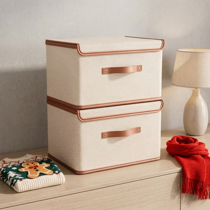 Avento Aufbewahrungsbox mit Deckel - Faltbar, Oxford-Stoff, Praktisch und Platzsparend 3