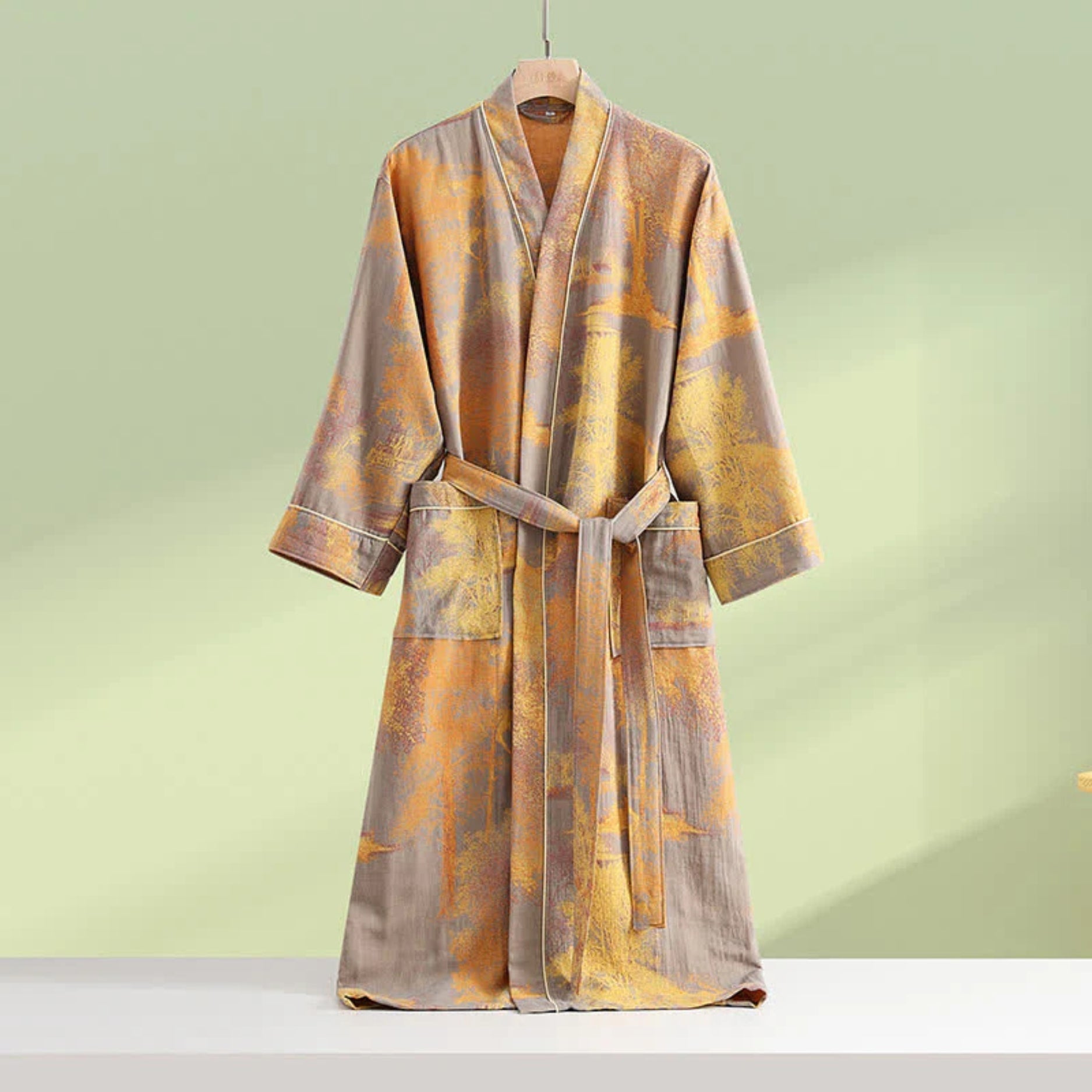 Bamboo Bademantel - 100% Baumwolle, Weich und Atmungsaktiv, Unisex 0