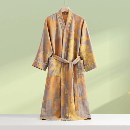 Bamboo Bademantel - 100% Baumwolle, Weich und Atmungsaktiv, Unisex 0