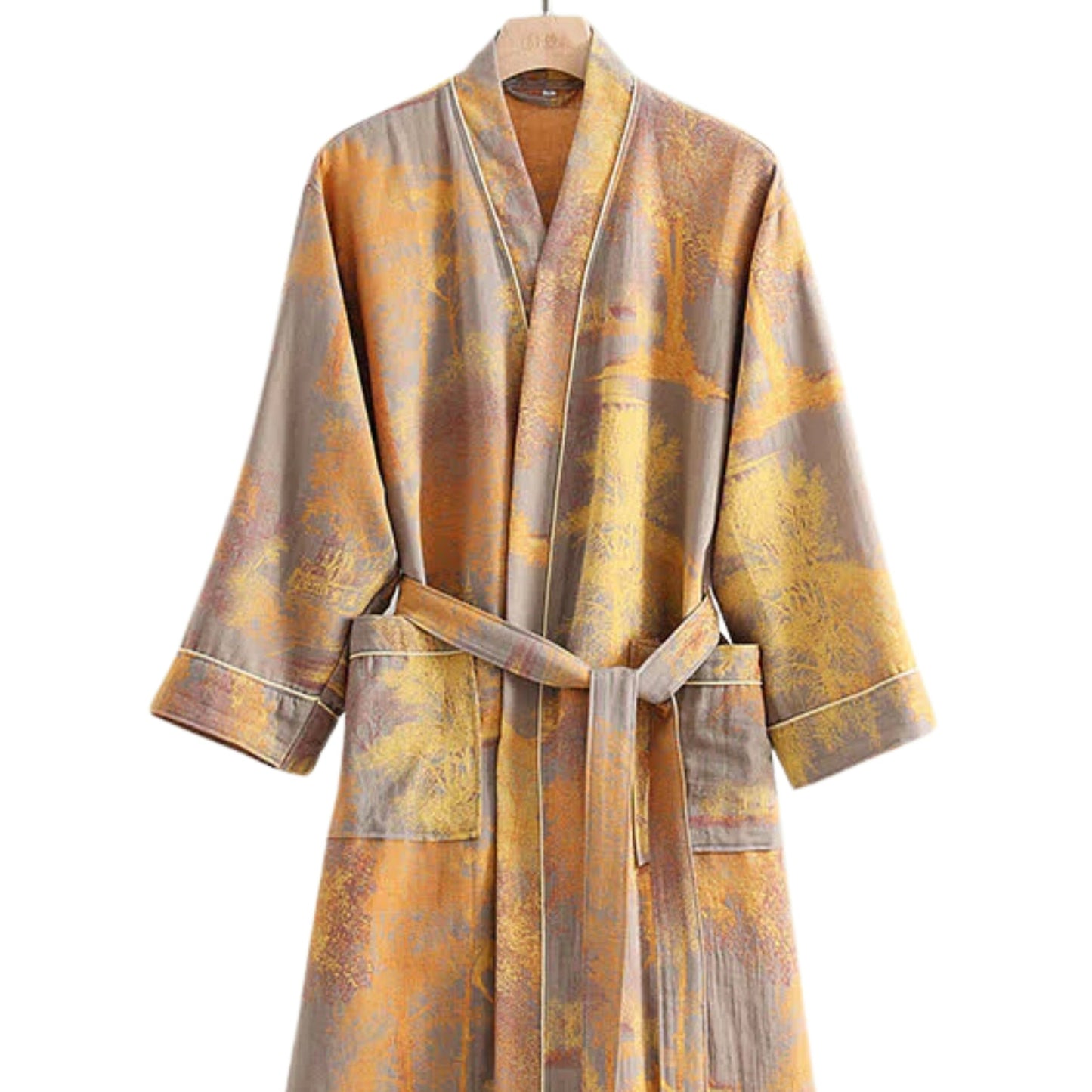 Bamboo Bademantel - 100% Baumwolle, Weich und Atmungsaktiv, Unisex 1