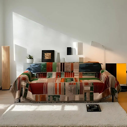 Bohara Sofa Bezug - Weiche Mikrofaser, Rustikales Design 0