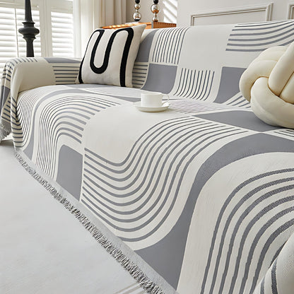 Bohara Sofa Bezug - Weicher Chenille, Reversibel Couchüberzug 0