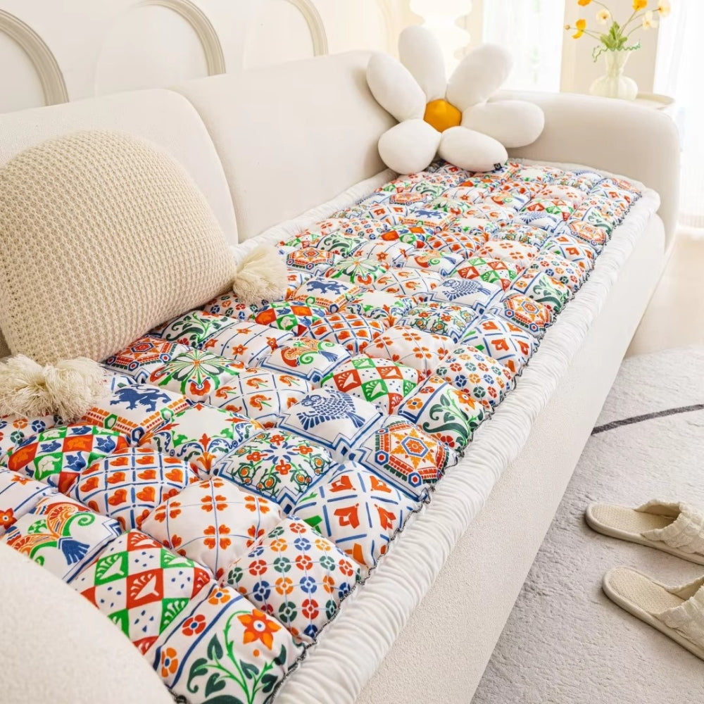 Bohéme Sofaüberwurf - Extra Dick, Rutschfest, Böhmisches Design 9