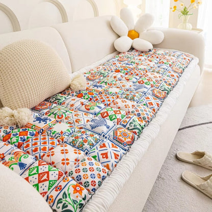 Bohéme Sofaüberwurf - Extra Dick, Rutschfest, Böhmisches Design 9