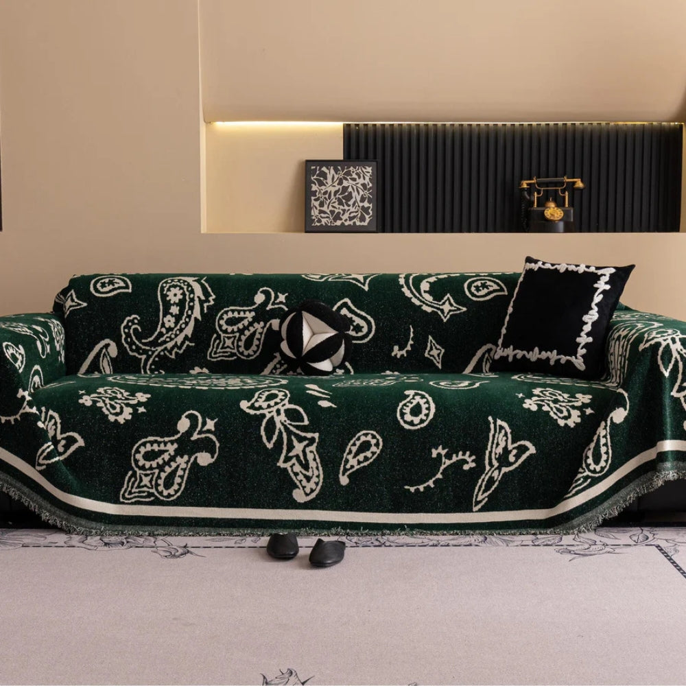 Boreal Sofabezug - Weicher Chenille, Boho Stil, Staub- und Flüssigkeitsschutz 1